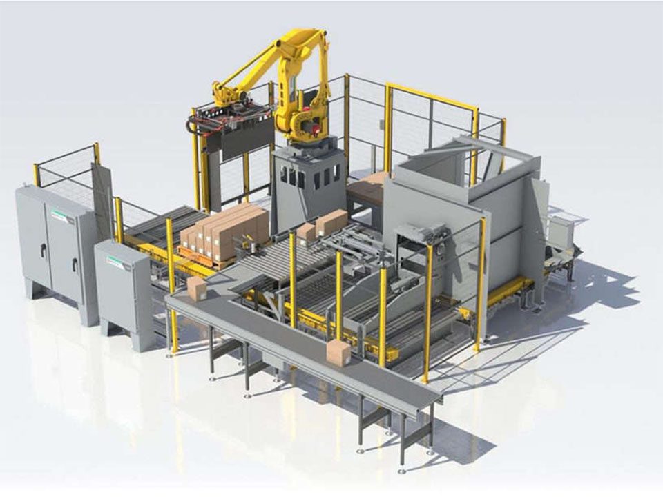 Brenton RP1000 high-speed robotic palletizer